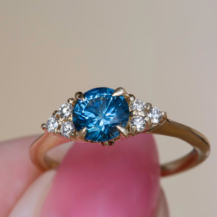 Montana Sapphire Ring 14K Gold,Montana Sapphire Engagement Ring