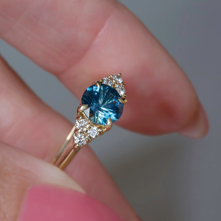 Montana Sapphire Ring 14K Gold,Montana Sapphire Engagement Ring