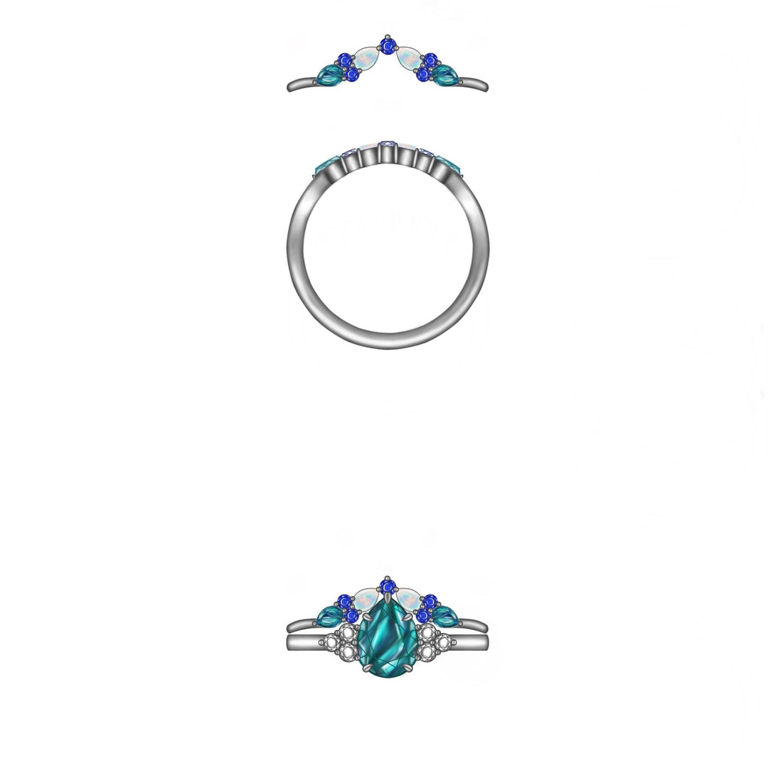 Custom Order Matching Wedding Band for Order #1396