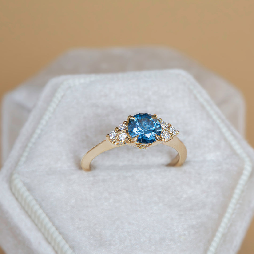 Montana Sapphire Ring 14K Gold,Montana Sapphire Engagement Ring