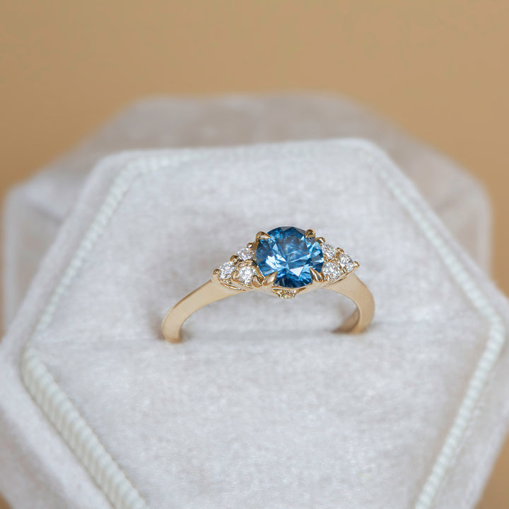 Montana Sapphire Ring 14K Gold,Montana Sapphire Engagement Ring