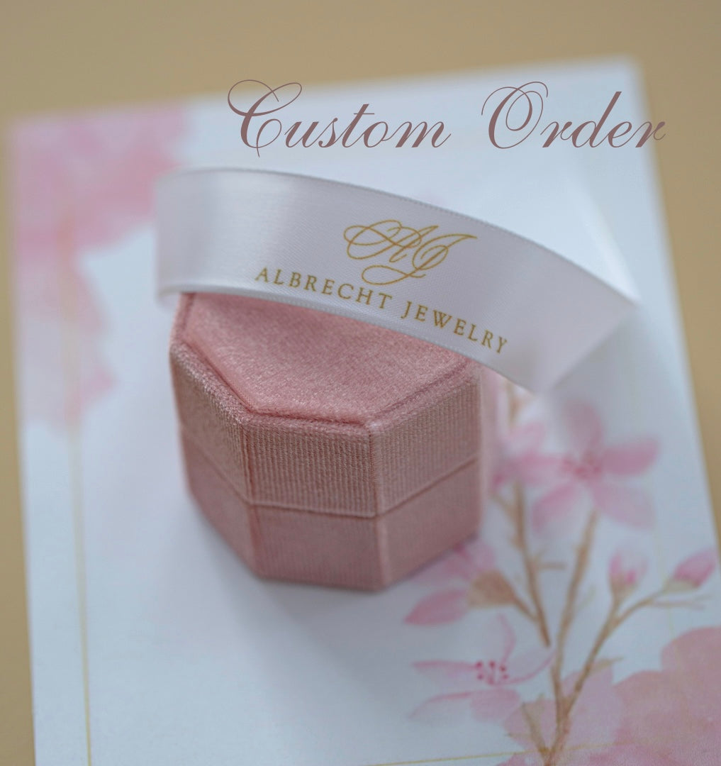 Custom Order Floral Wedding Band