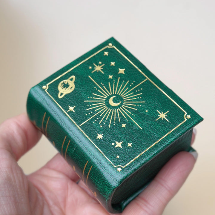 Celestial Book Inspired Ring Box – Leather Velvet Engagement Ring Box