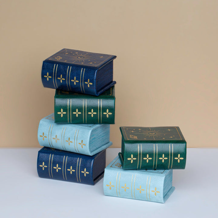 Celestial Book Inspired Ring Box – Leather Velvet Engagement Ring Box
