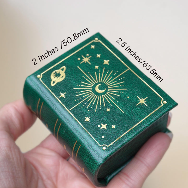 Celestial Book Inspired Ring Box – Leather Velvet Engagement Ring Box