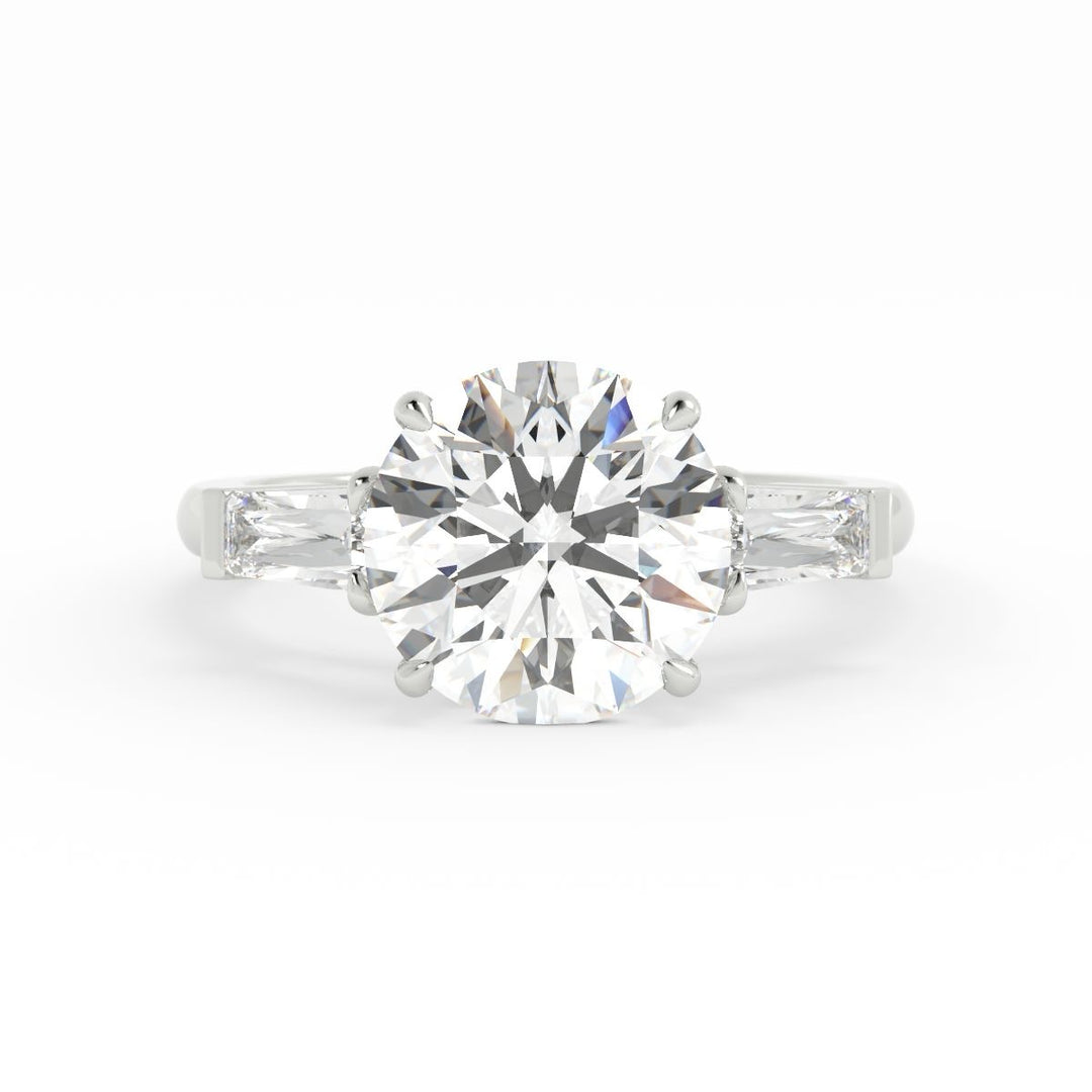 Three Stones Ring 14K Gold