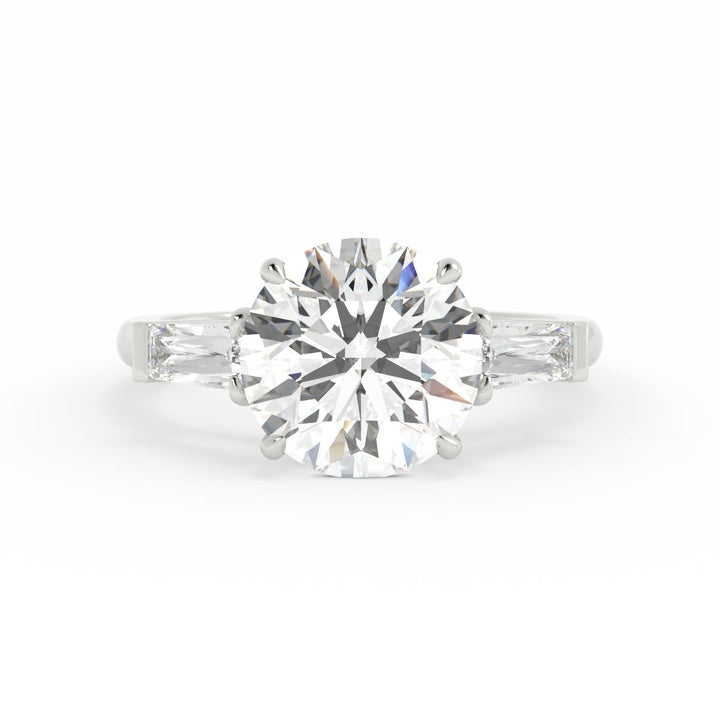 Three Stones Ring 14K Gold