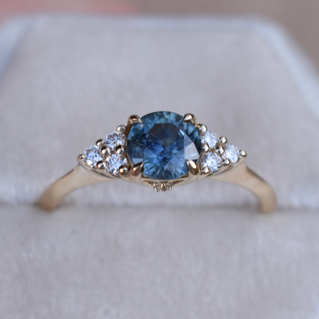 Montana Sapphire Ring 14K Gold,Montana Sapphire Engagement Ring