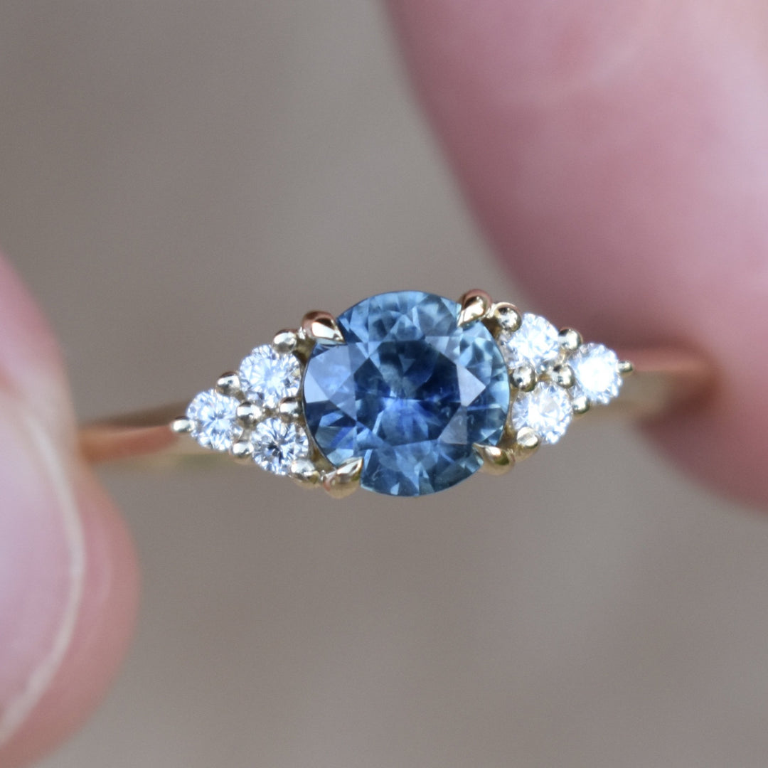 Montana Sapphire Ring 14K Gold,Montana Sapphire Engagement Ring