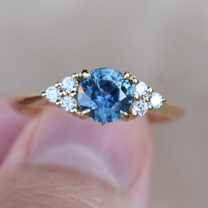 Montana Sapphire Ring 14K Gold,Montana Sapphire Engagement Ring