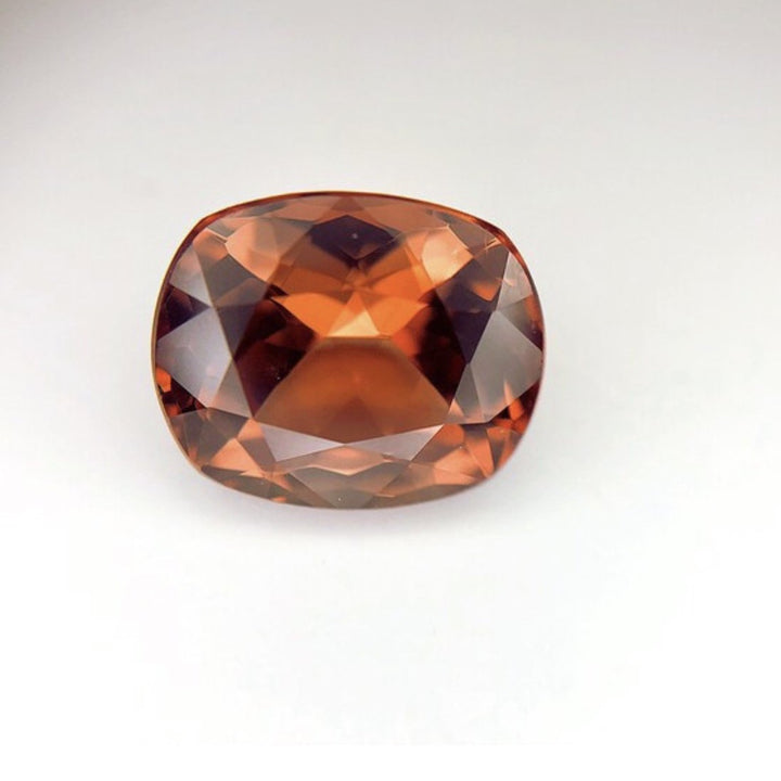 Natural Brownish-Orange Imperial Topaz cushion Shape 6.38 ct