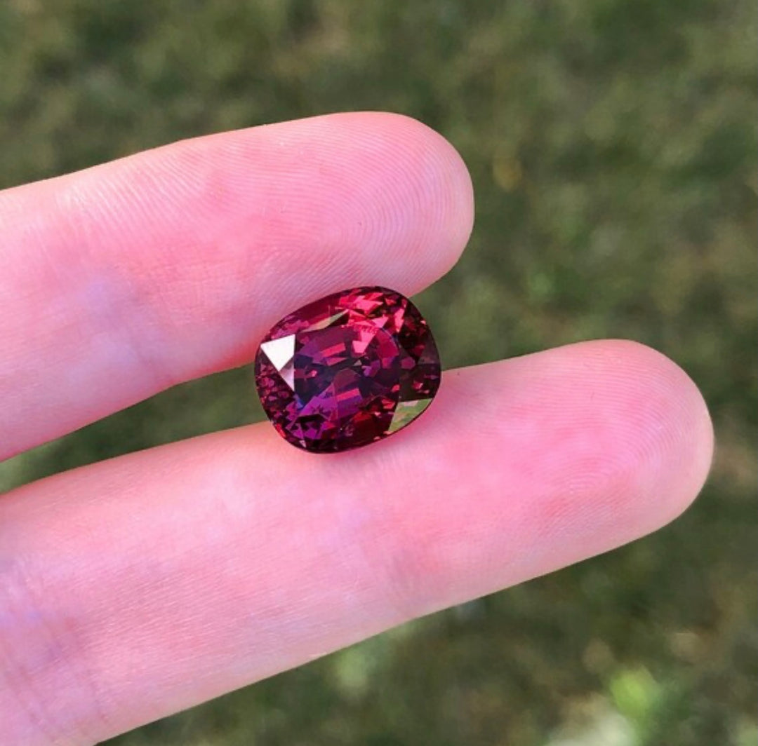 Natural Brownish Red Spinel Cushion Shape 9.36 ct AGL Certified