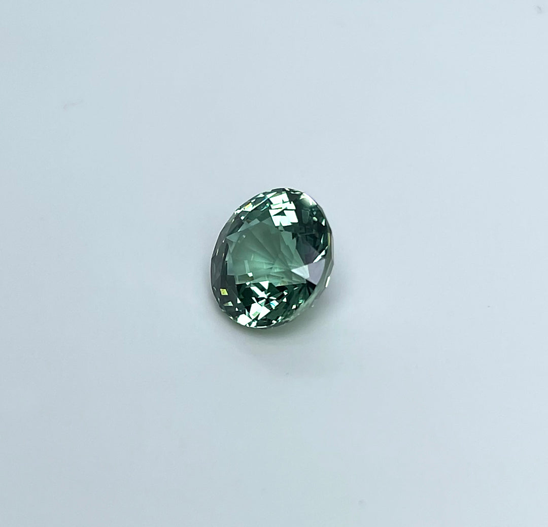 2.16 ct Blue Green Sapphire 7.40x5.00