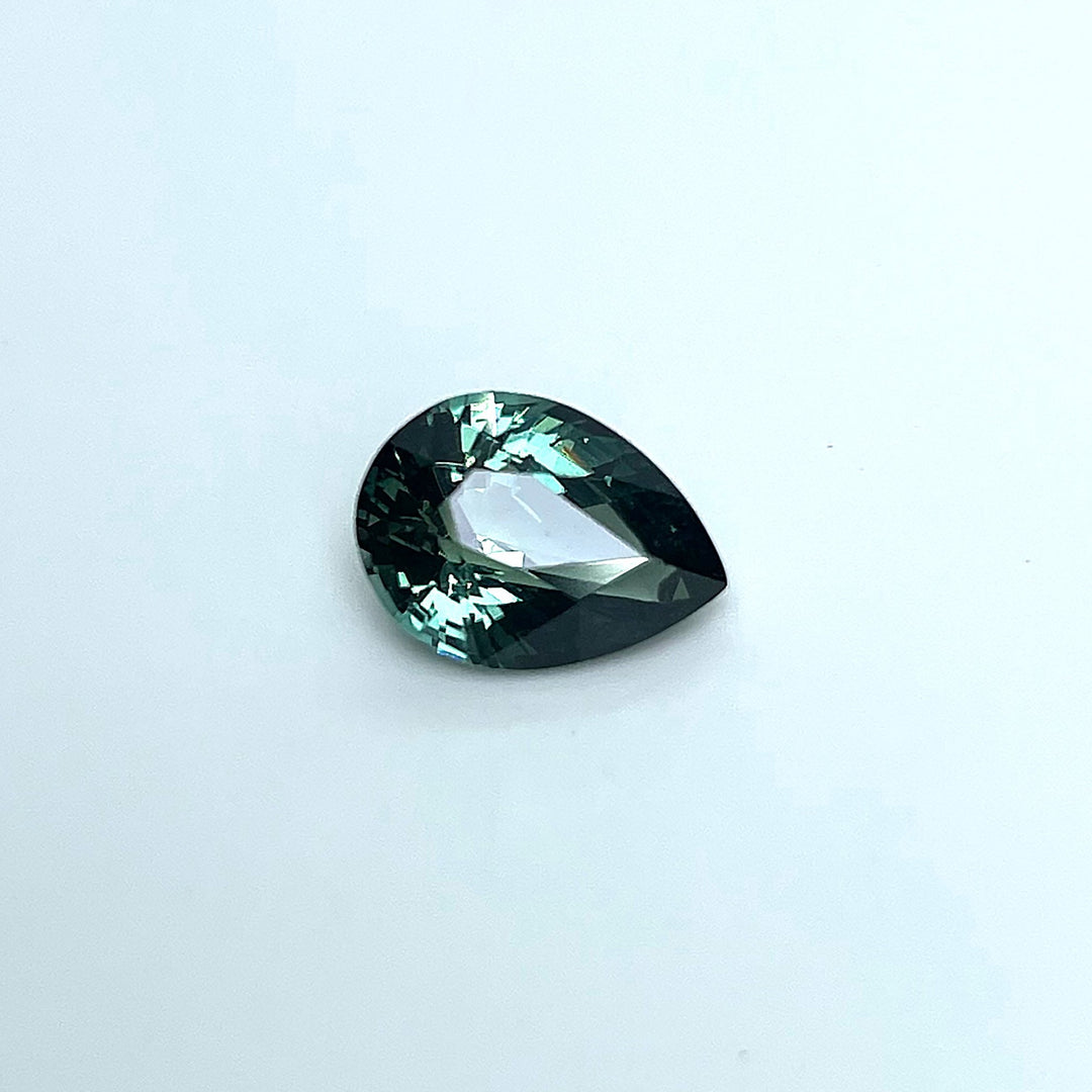 1.50 ct Teal Sapphire 6.20 x 8.40 x 4.20mm