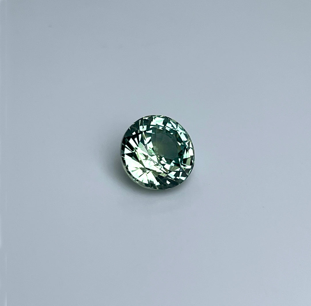 2.09 ct Blue Green Sapphire 7.20x5.00