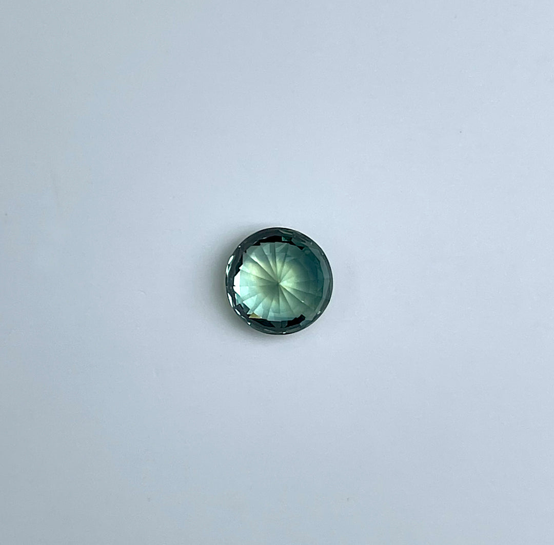 2.09 ct Blue Green Sapphire 7.20x5.00