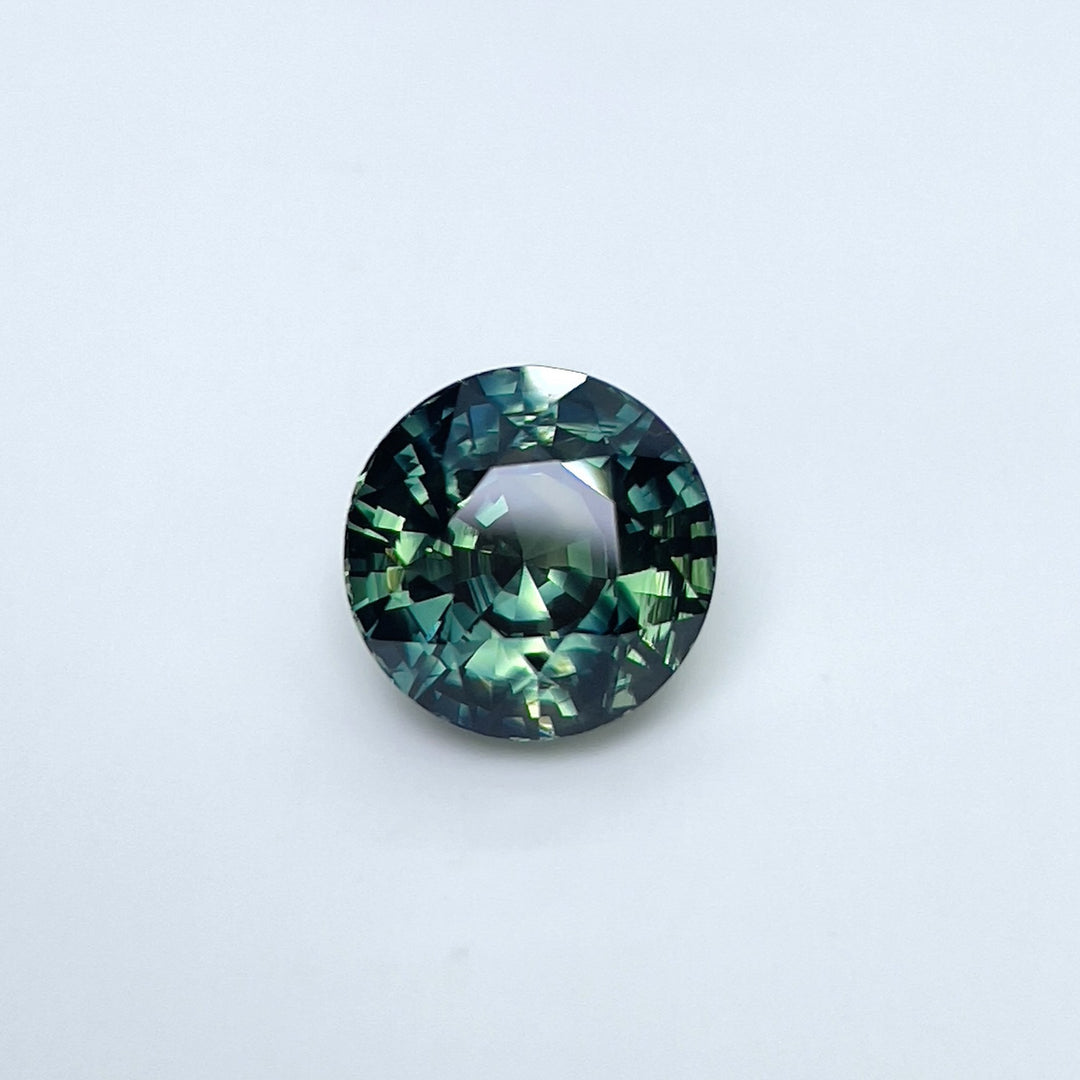 4.05 ct Parti Color Teal Sapphire 8.70x6.50