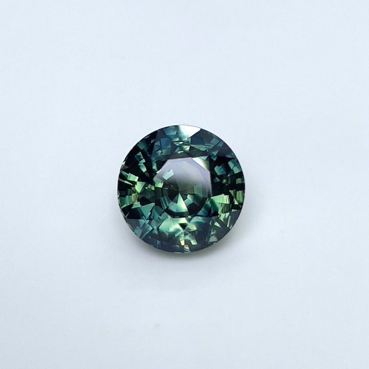 4.05 ct Parti Color Teal Sapphire 8.70x6.50