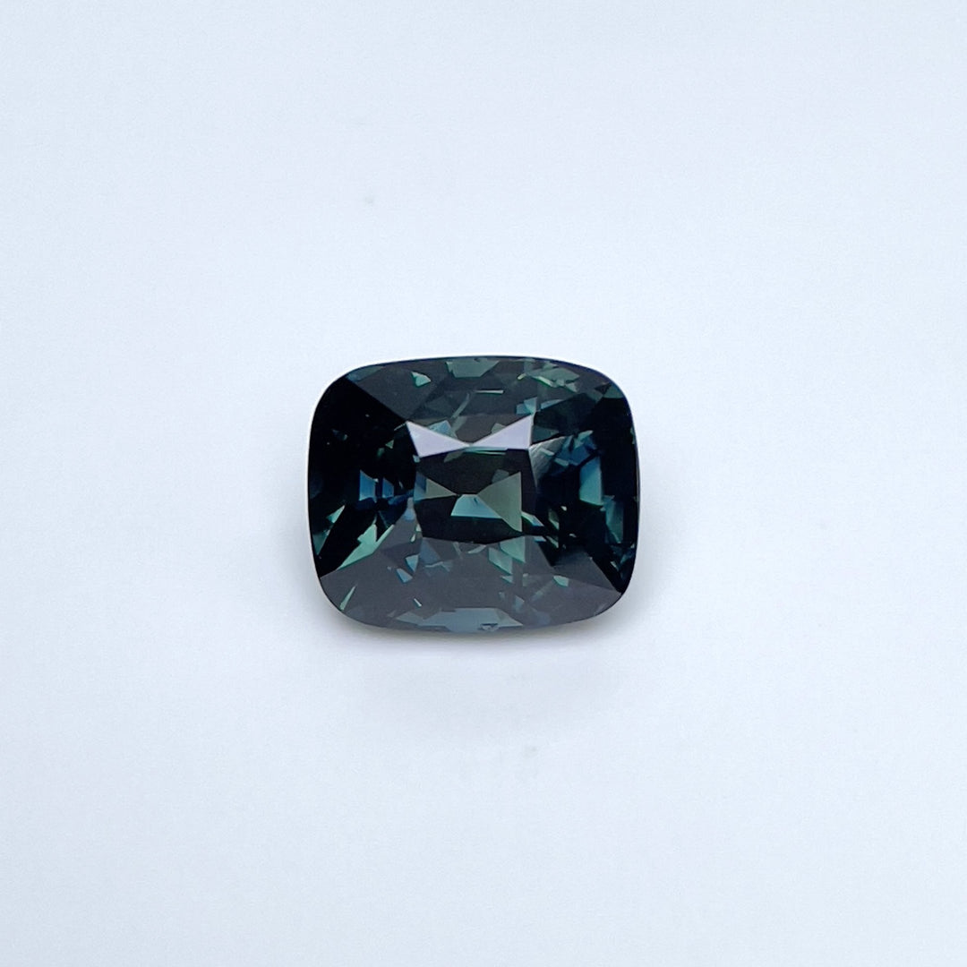 3.50 ct Green Blue Teal Sapphire 7.20x8.60x6.30