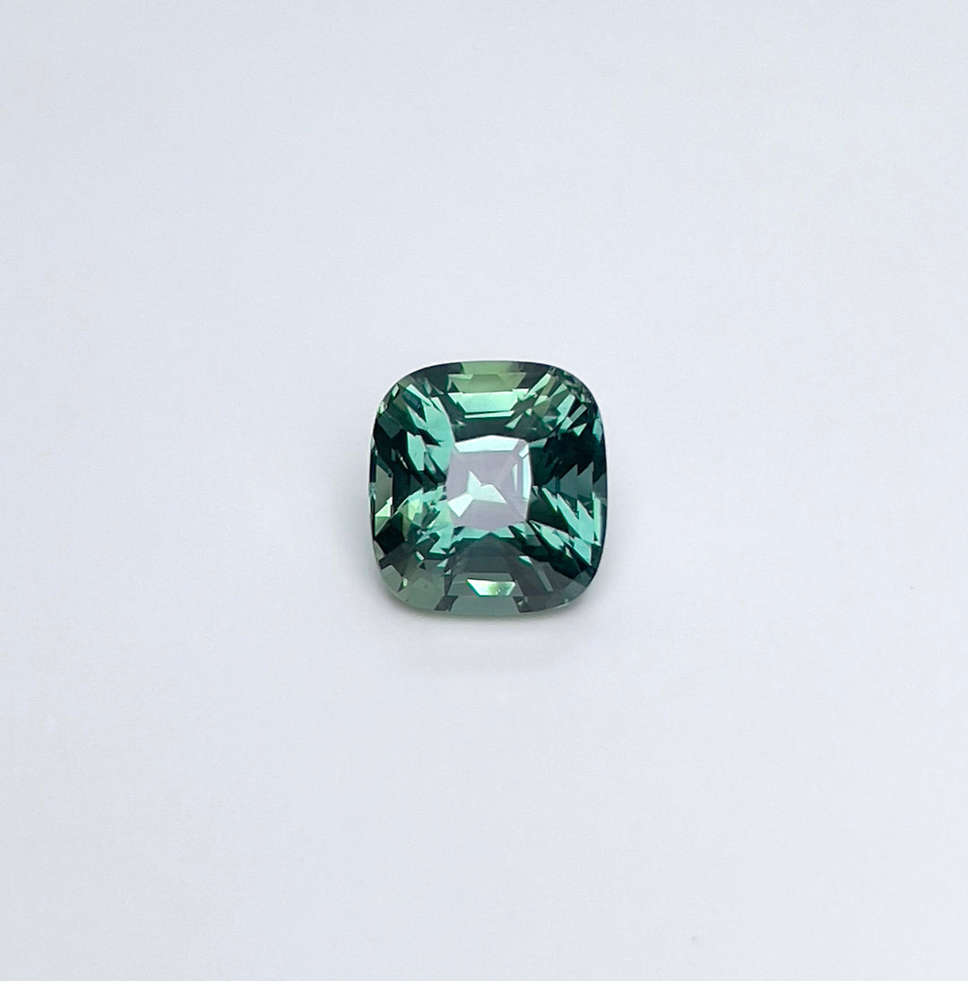 2.12 ct Blue Green Sapphire 6.50x7.00x5.50