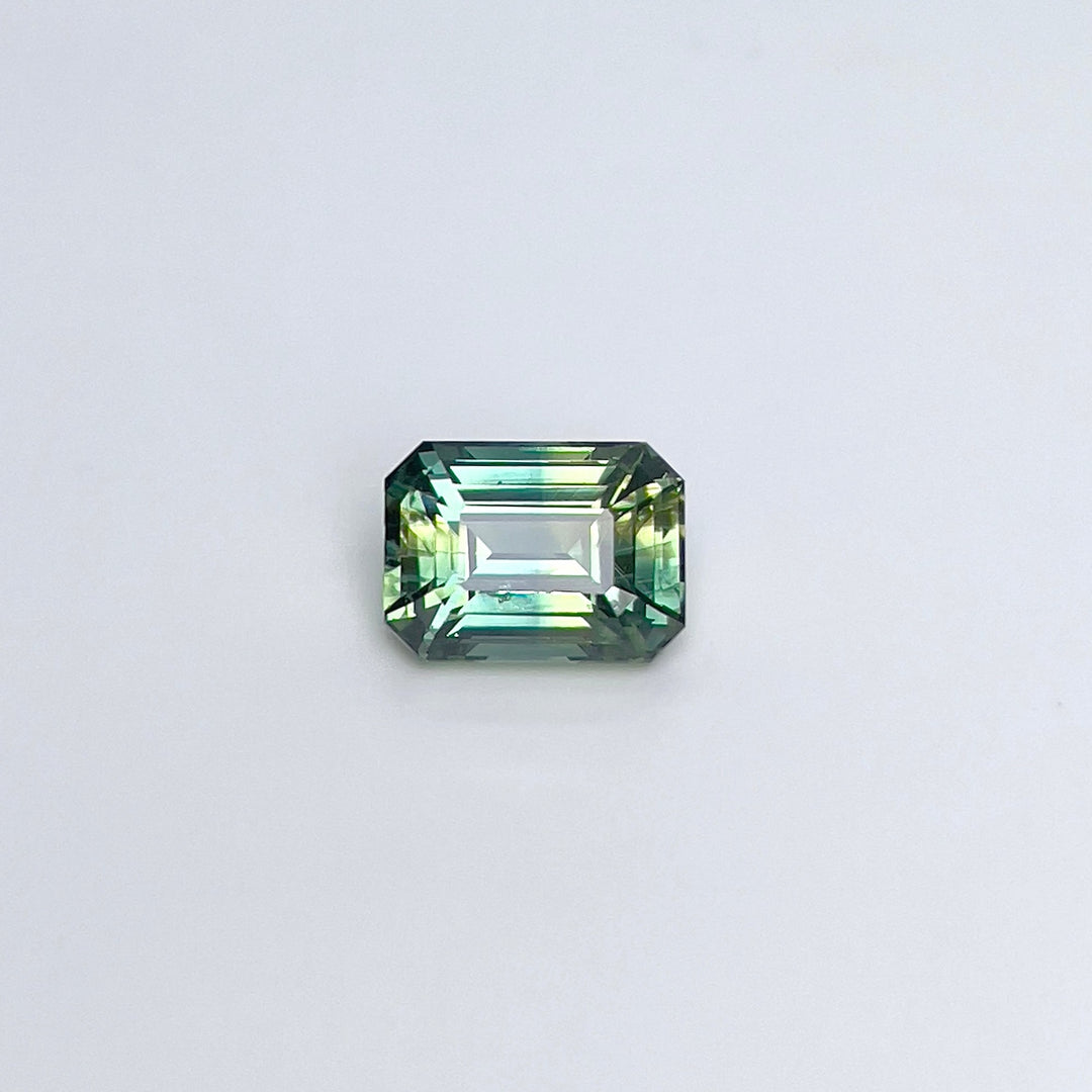 1.71 ct Teal Green Sapphire 5.50 x 7.50 x 4.10