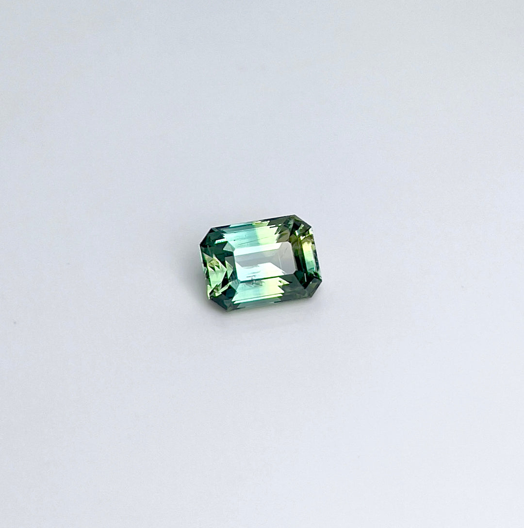 1.71 ct Teal Green Sapphire 5.50 x 7.50 x 4.10