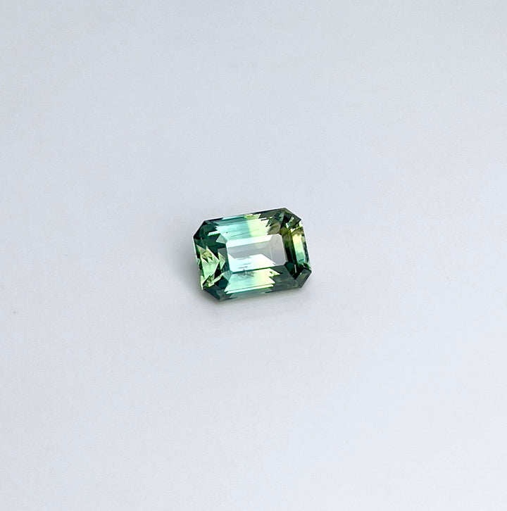 1.71 ct Teal Green Sapphire 5.50 x 7.50 x 4.10