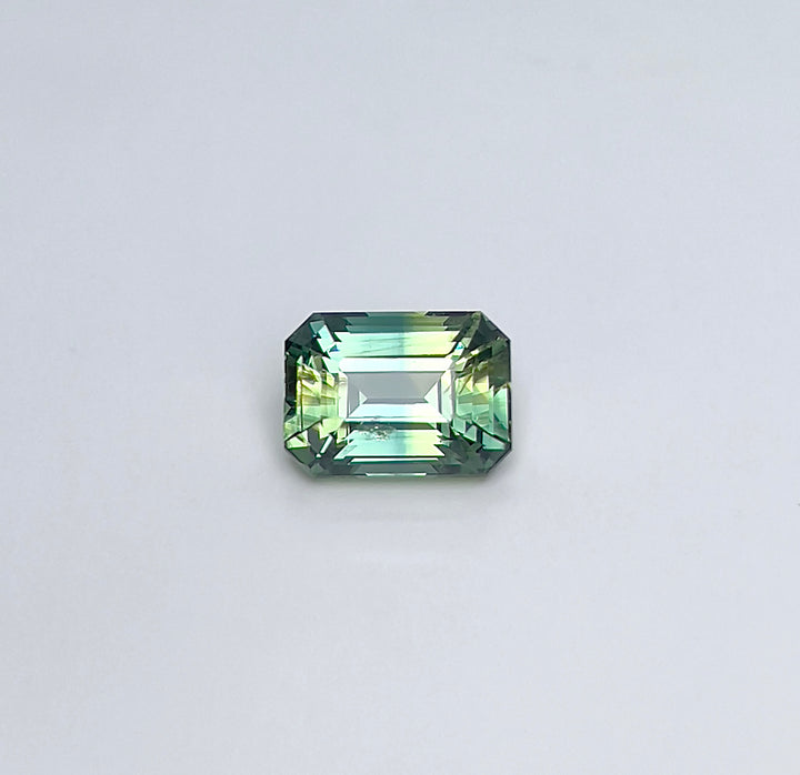 1.71 ct Teal Green Sapphire 5.50 x 7.50 x 4.10