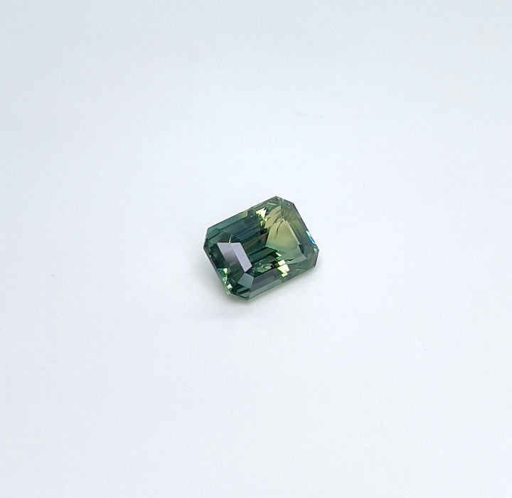 1.71 ct Teal Green Sapphire 5.50 x 7.50 x 4.10