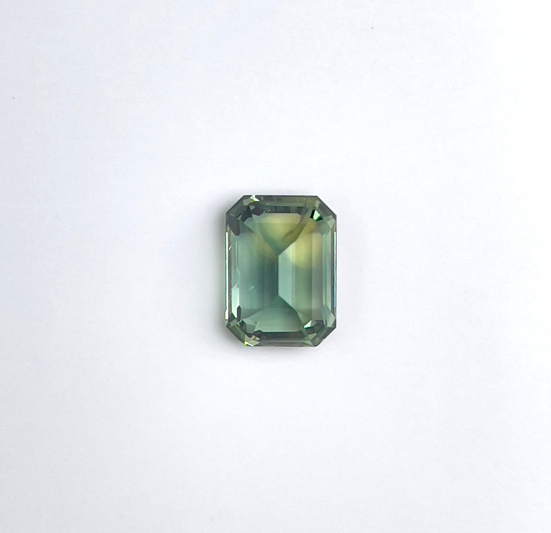 1.71 ct Teal Green Sapphire 5.50 x 7.50 x 4.10