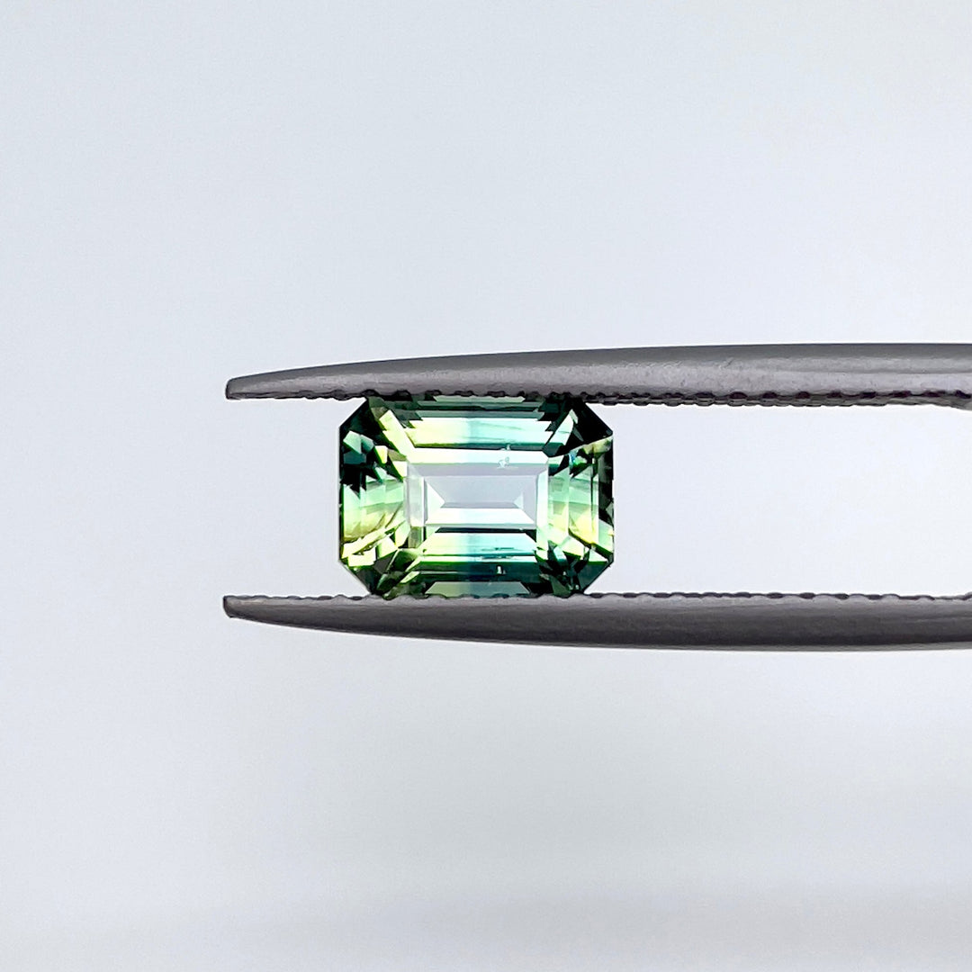 1.71 ct Teal Green Sapphire 5.50 x 7.50 x 4.10