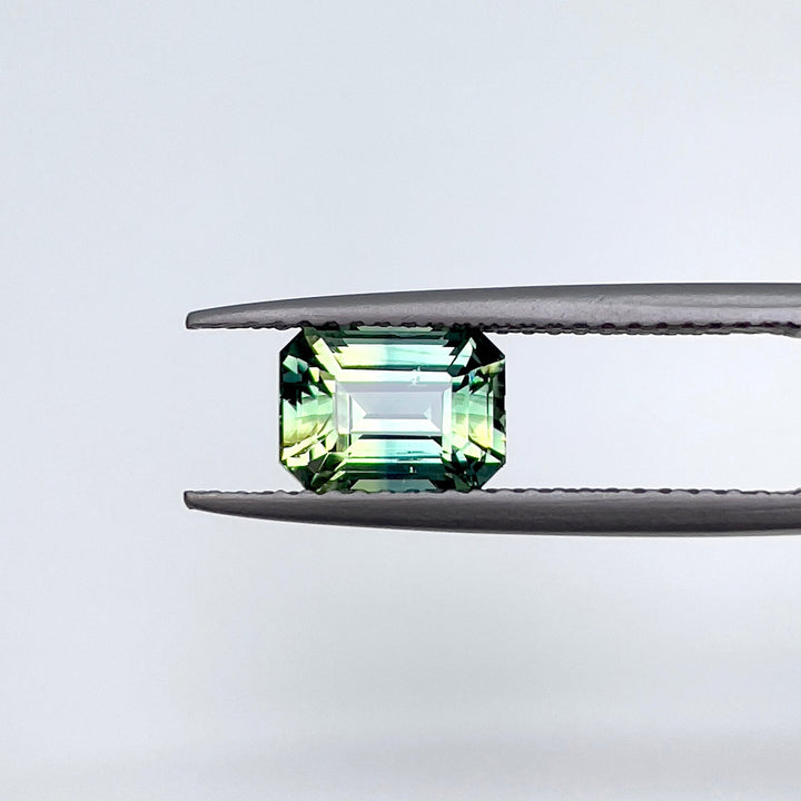 1.71 ct Teal Green Sapphire 5.50 x 7.50 x 4.10