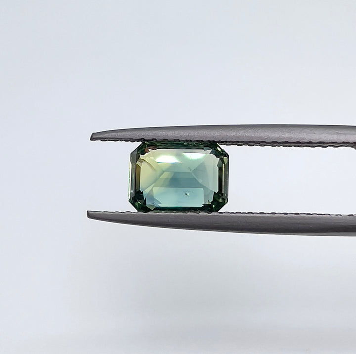 1.71 ct Teal Green Sapphire 5.50 x 7.50 x 4.10