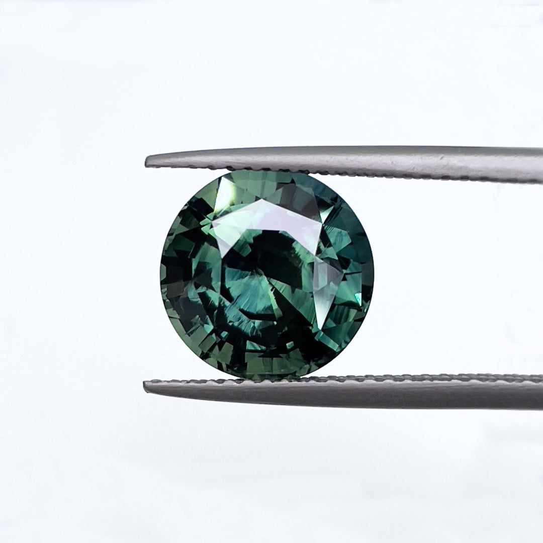 80x9 5.0 ct Blue Green Teal Sapphire 6.80x9.80 – Albrecht Jewelry