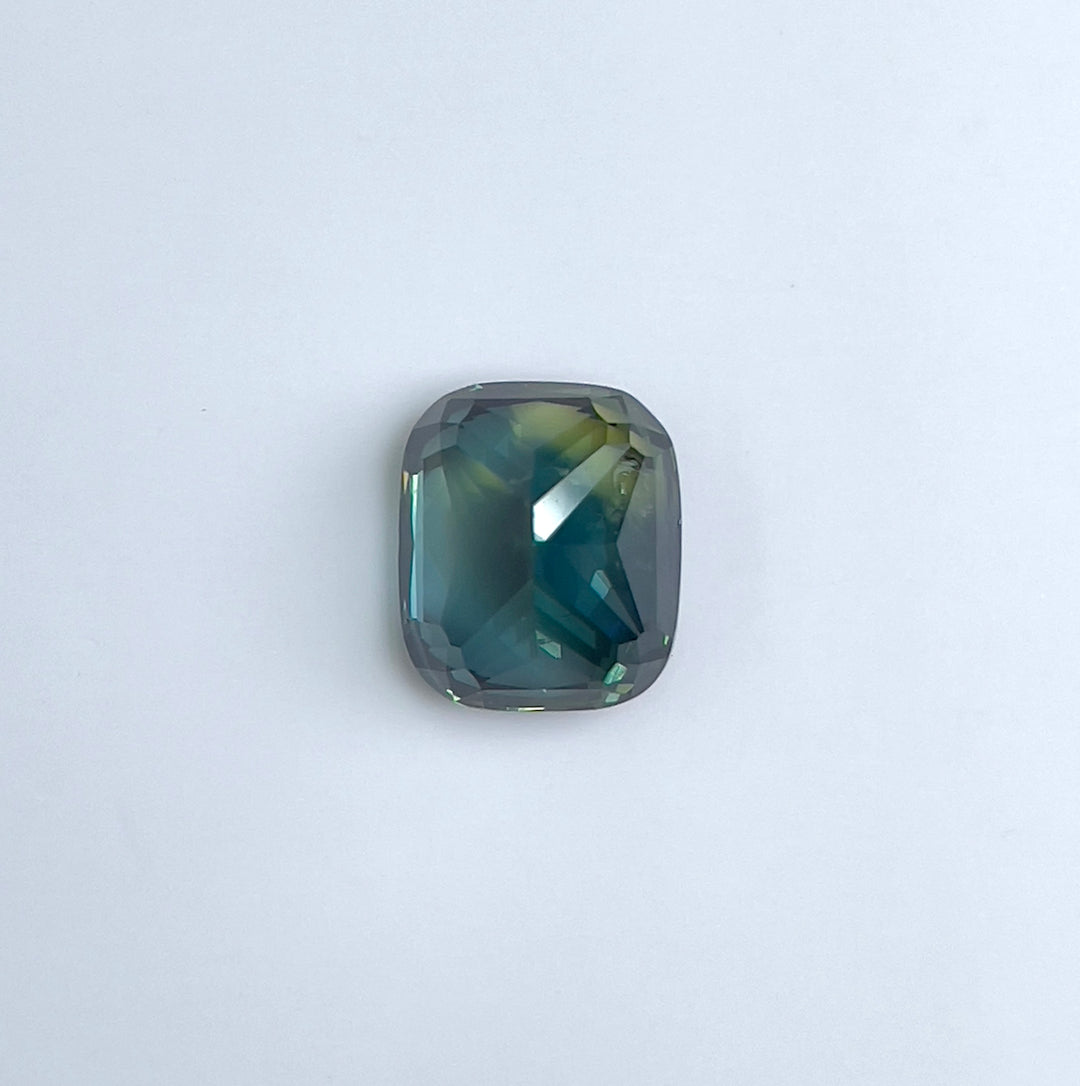 5.59 ct Blue Green Teal Sapphire 8.50x9.80x7.20