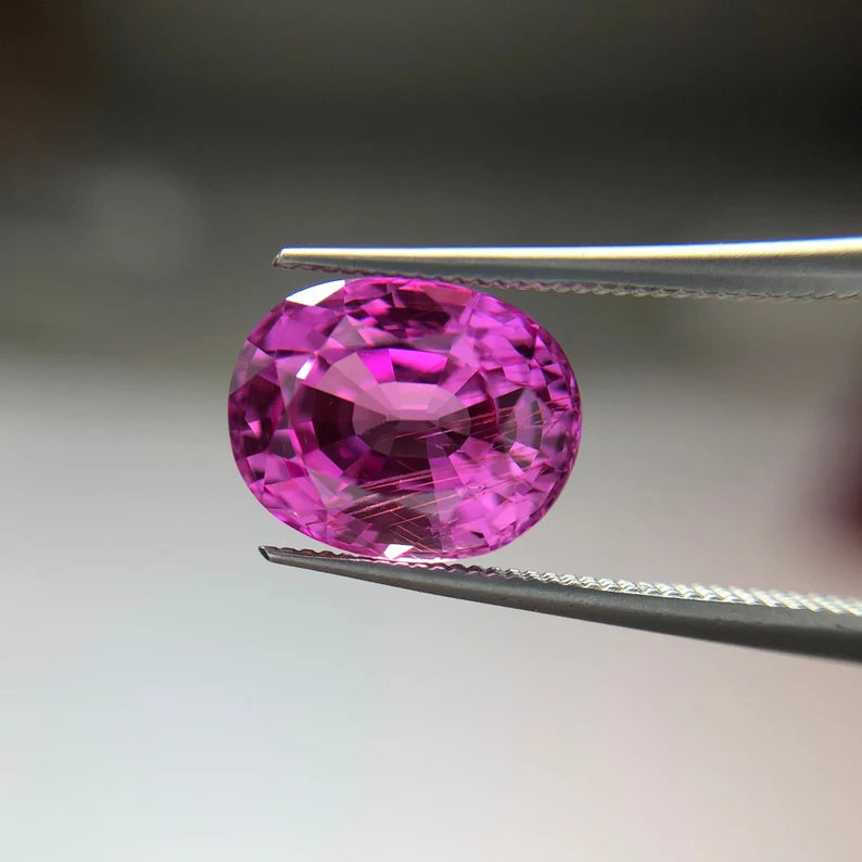 Pink Sapphire from BURMA 3.34 ct Oval Shape,Video,NO TREATMENT