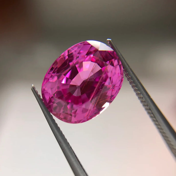 Pink Sapphire from BURMA 3.34 ct Oval Shape,Video,NO TREATMENT